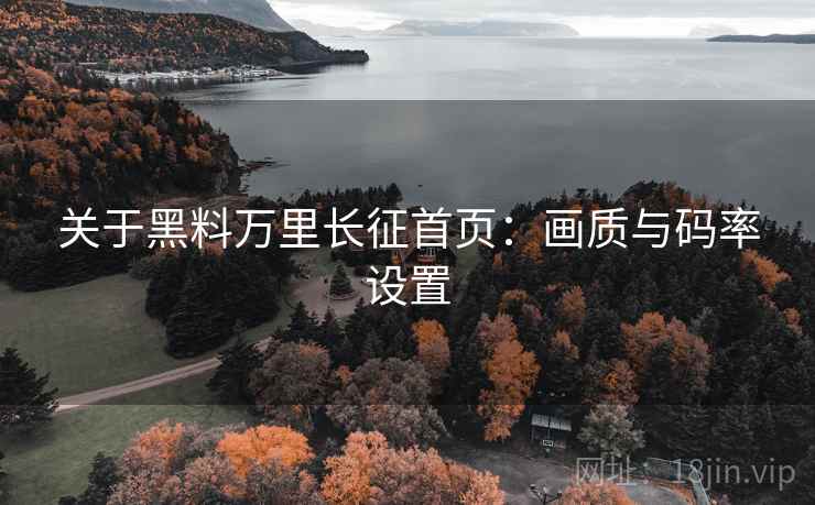 关于黑料万里长征首页:画质与码率设置 关于黑料万里长征首页:画质与码率设置