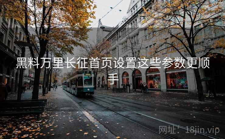 黑料万里长征首页设置这些参数更顺手