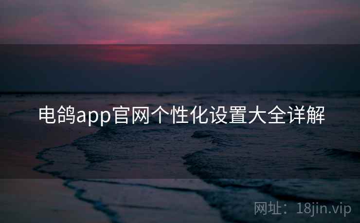 电鸽app官网个性化设置大全详解 电鸽app官网个性化设置大全详解